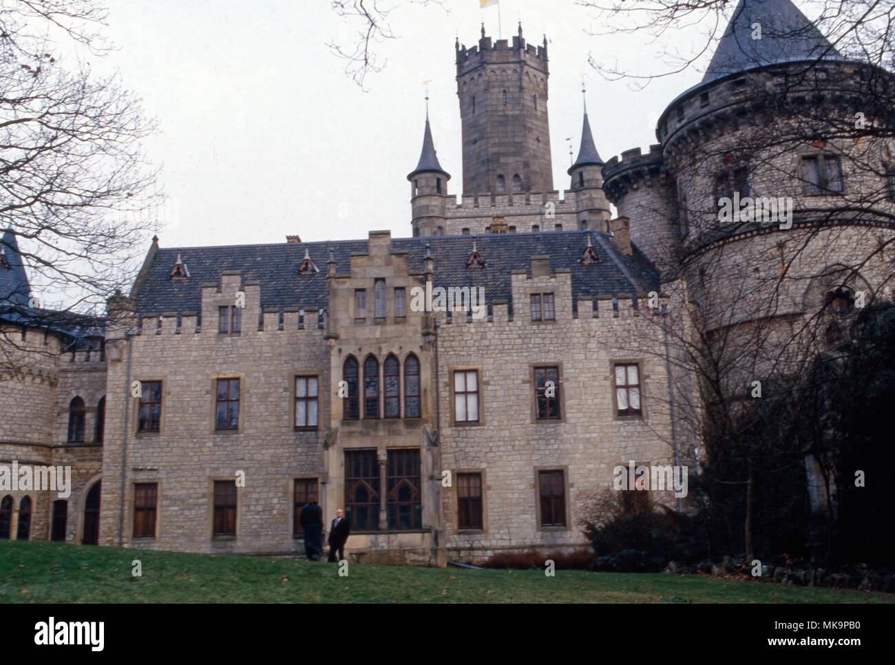 Schloss Marienburg bei Hannover, Familiensitz der Welfen, Deutschland 1981. Marienburg château des Guelfes, près de Hanovre, Allemagne 1981. Banque D'Images