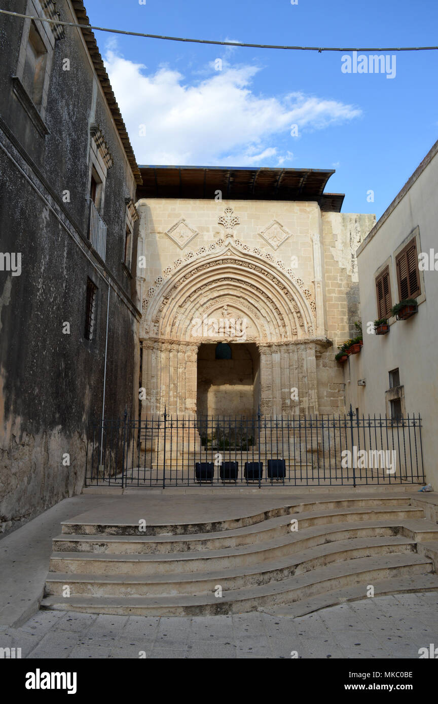 Portal de San Giorgio, Ragusa Ibla, Sicile, Italie, Europe Banque D'Images