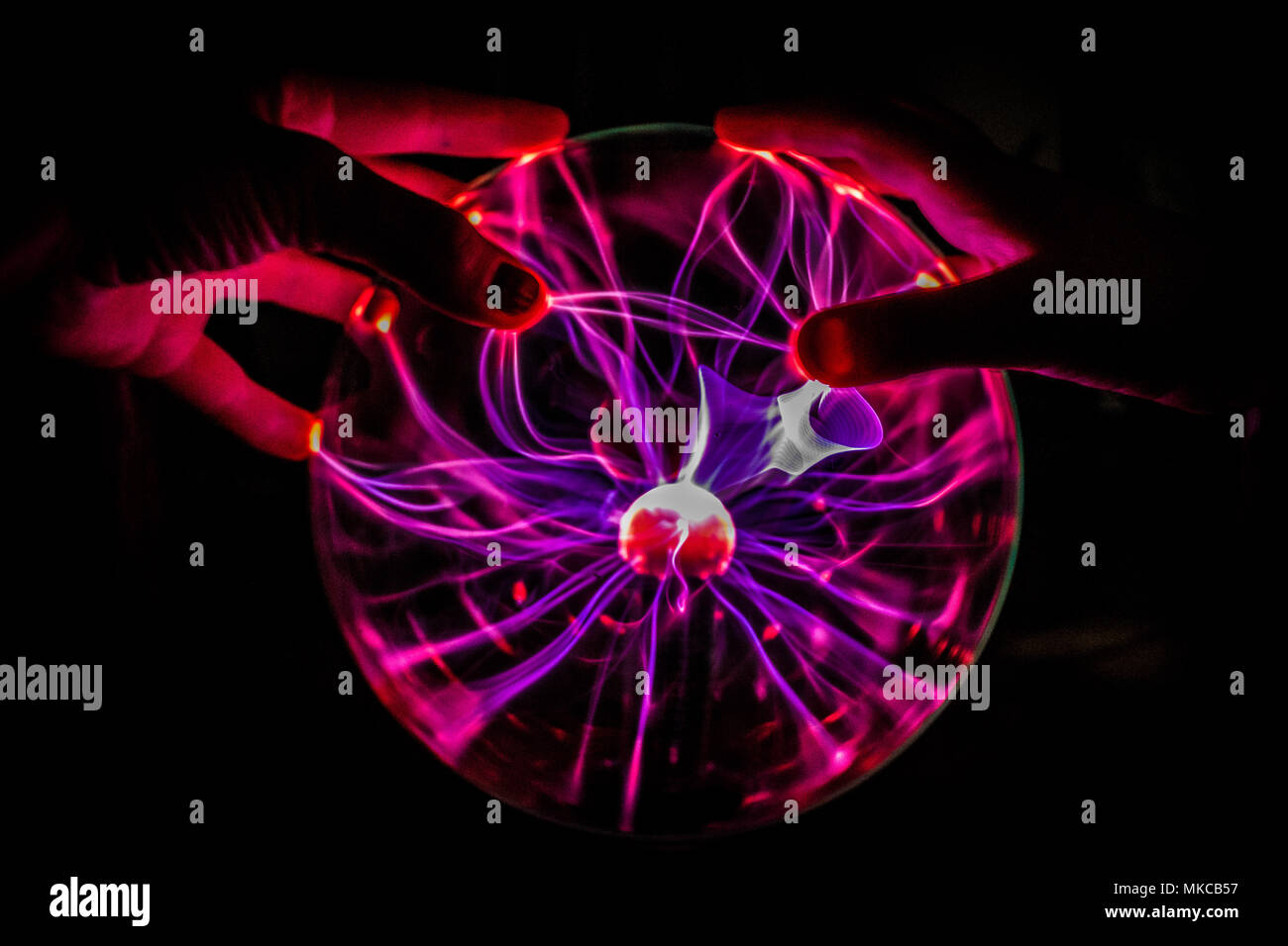 Boule de plasma magique Banque D'Images