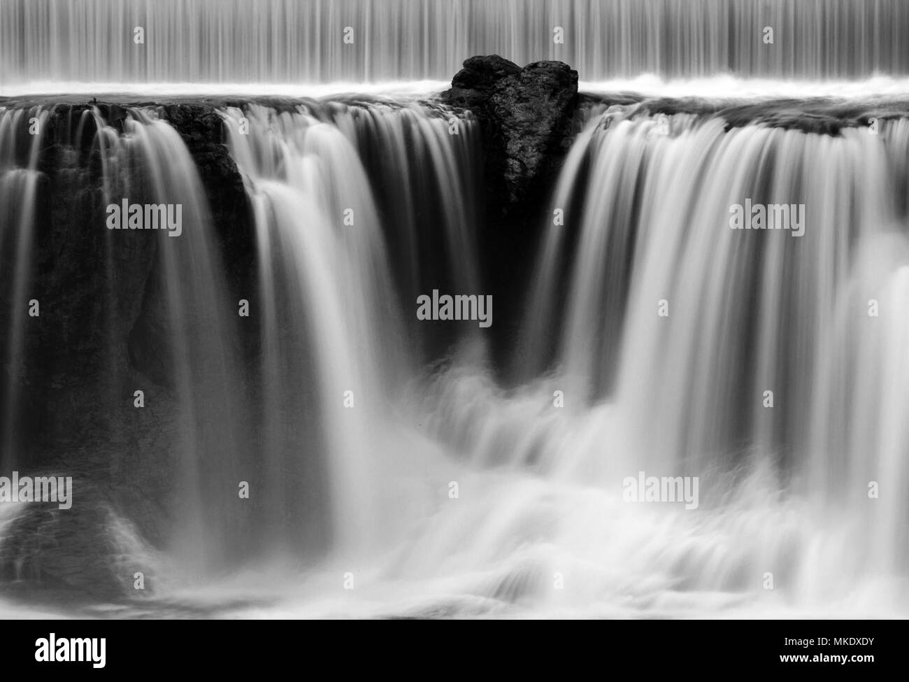 Chute d'eau en cascade de l'Idaho Shoshone soir scenic Banque D'Images