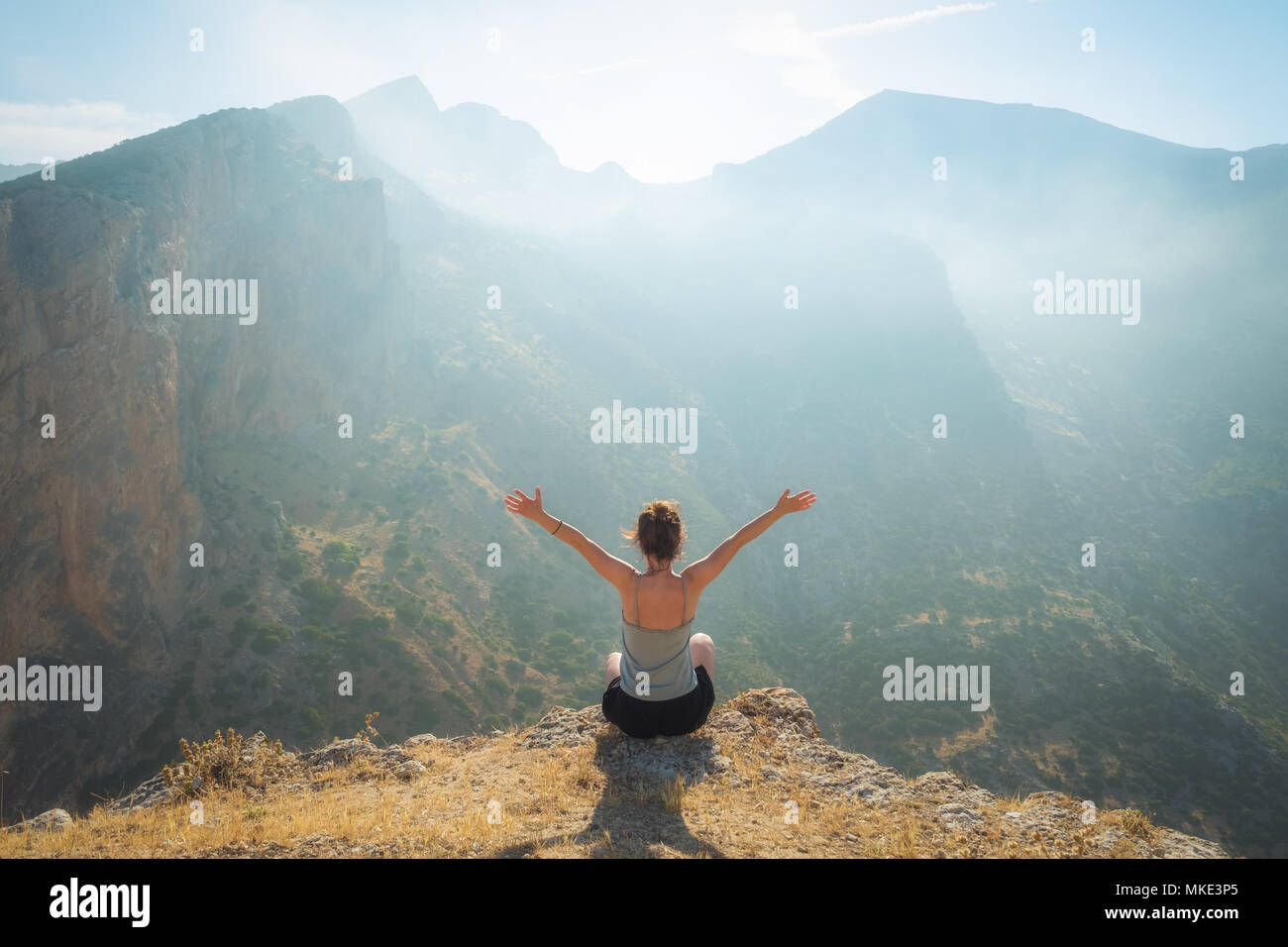 Aventure d'été à Malaga, Espagne Banque D'Images