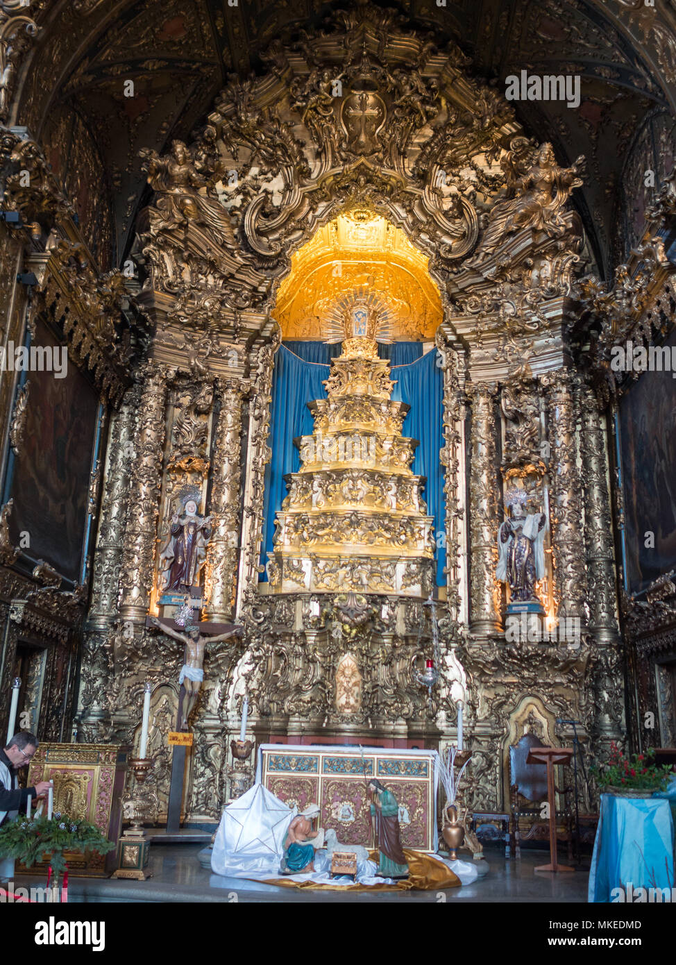 Autel de l'Igreja das Carmelitas Descalças Banque D'Images