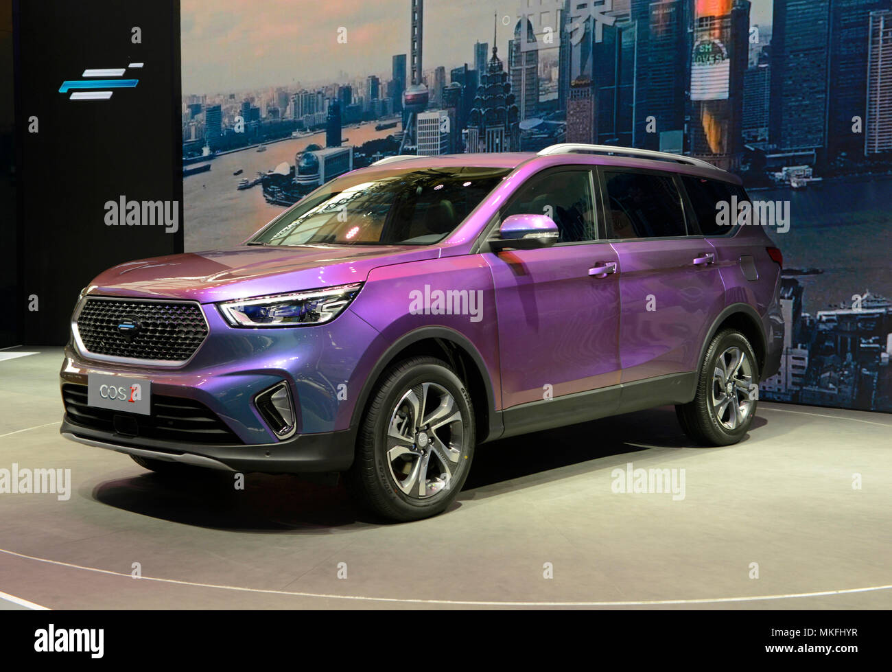 Le Changan COS 1 SUV ses débuts au salon Auto China 2018 à Pékin, Chine Banque D'Images