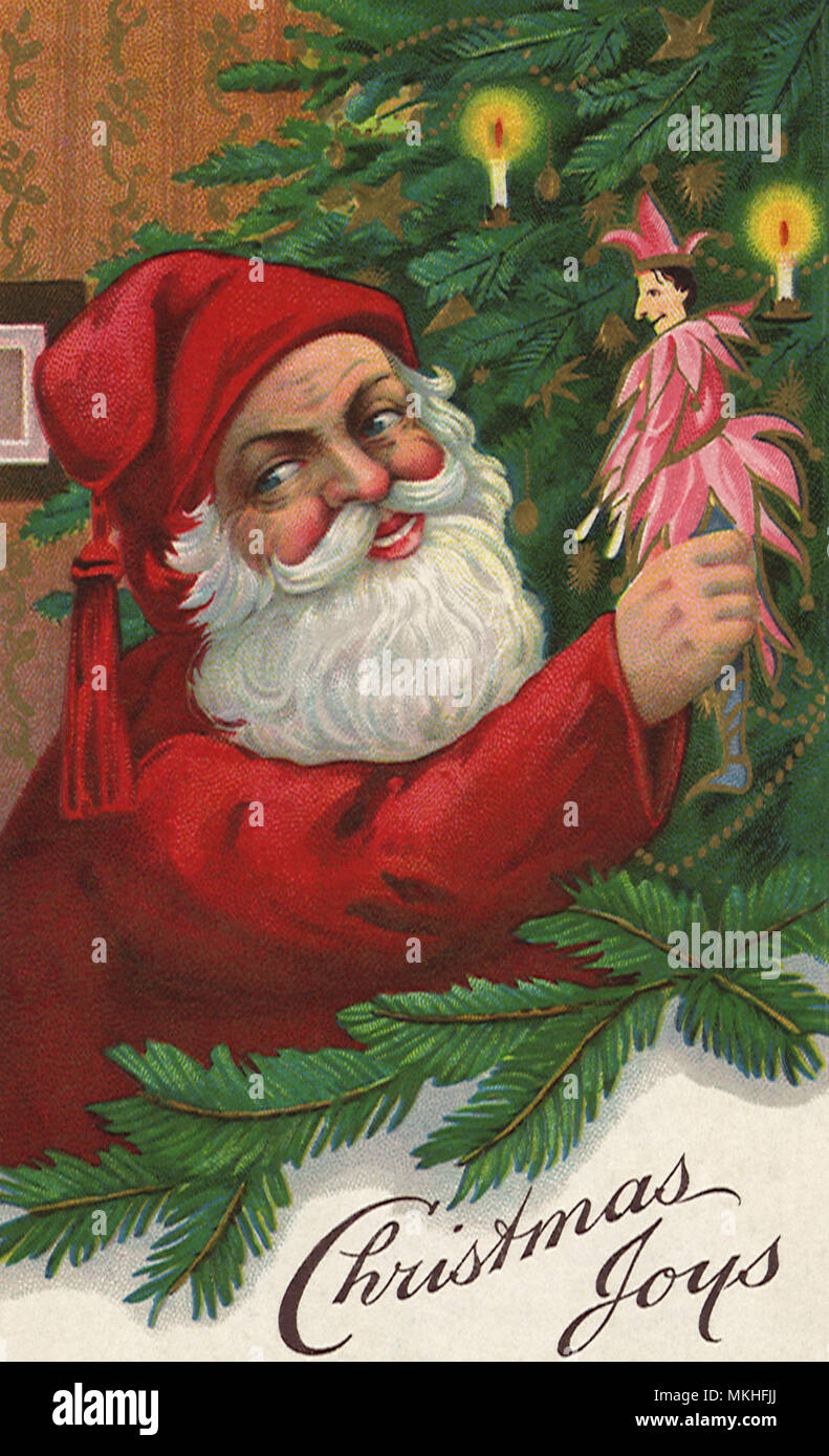 Santa est fou Ornament Banque D'Images