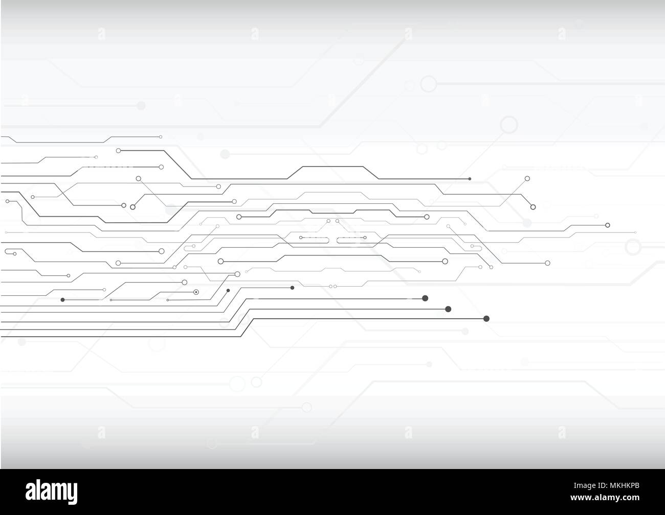 Schéma de circuit ou circuit résumé line vector illustration Illustration de Vecteur