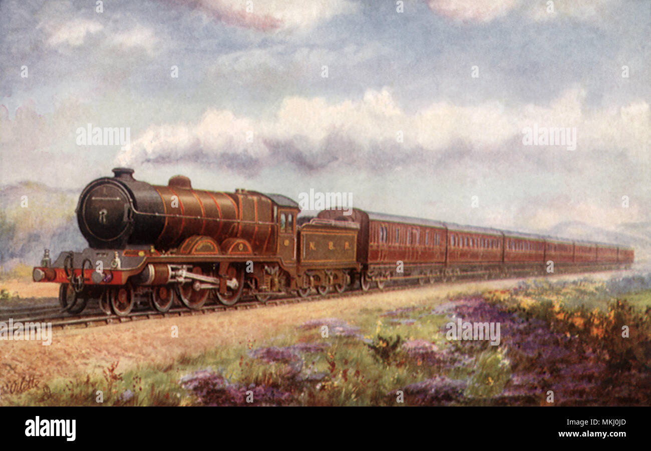 Train à vapeur écossais Banque D'Images