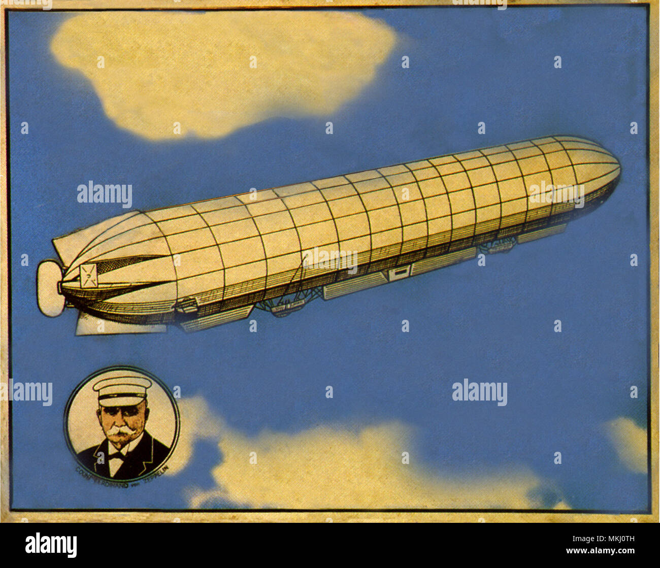 Zeppelin et créateur Banque D'Images