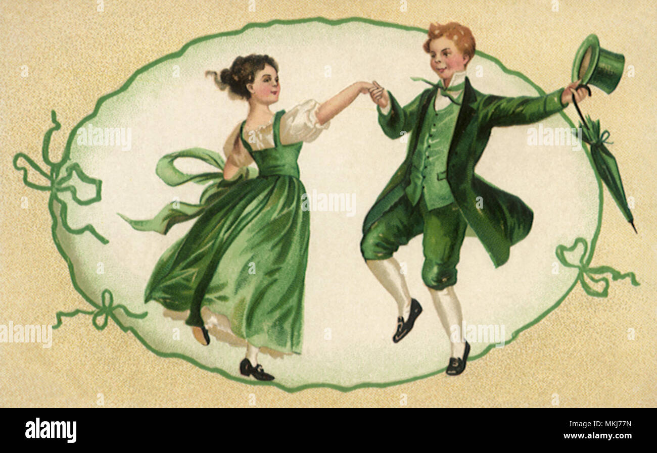 Le jour de rue Patrick Dance Banque D'Images