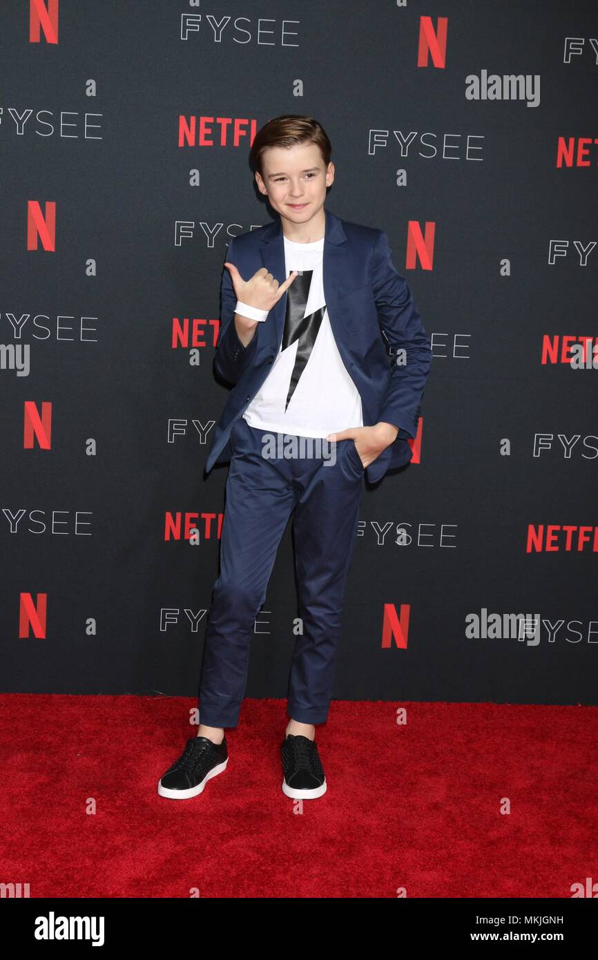 Los Angeles, CA, USA. 6 mai, 2018. Maxwell Jenkins aux arrivées pour FYSEE # Netflix, événement de lancement du programme de Raleigh Studios, Los Angeles, CA, le 6 mai 2018. Credit : Priscilla Grant/Everett Collection/Alamy Live News Banque D'Images