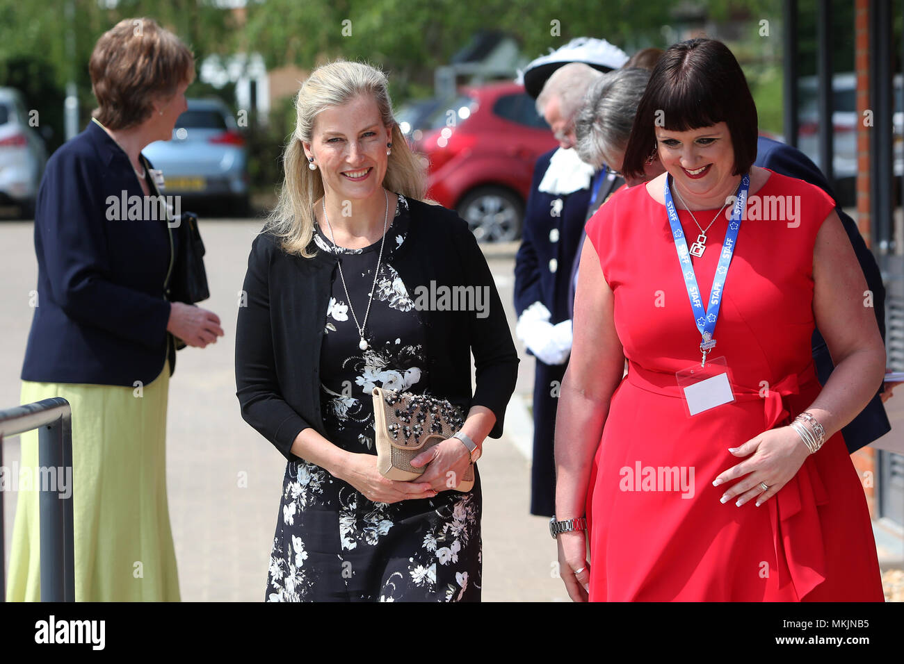 Chichester, UK. 8 mai 2018. Visite royale, Chichester, West Sussex, UK. Soutien de la démence, sont heureux de vous annoncer l'ouverture officielle de son nouveau site : Sage House, par Son Altesse Royale la comtesse de Wessex, le mardi 8 mai. Le mardi 8 mai 2018 © Sam Stephenson/Alamy Live News. Banque D'Images