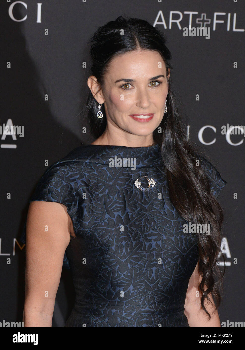 Demi Moore en 2014 de l'Art LACMA +Film gala au Musée LACMA à Los Angeles.un  Demi Moore 001 Red Carpet Event, Vertical, USA, Cinéma, Célébrités, photographie, Bestof, Arts, Culture et divertissement, Célébrités Topix fashion / Vertical, Best of, événement dans la vie d'Hollywood, Californie - Tapis rouge et en backstage, USA, Cinéma, Célébrités, cinéma, télévision, Célébrités célébrités musique, photographie, Arts et culture, Bestof, divertissement, Topix headshot, vertical, une personne, à partir de l'an , 2014, enquête tsuni@Gamma-USA.com Banque D'Images