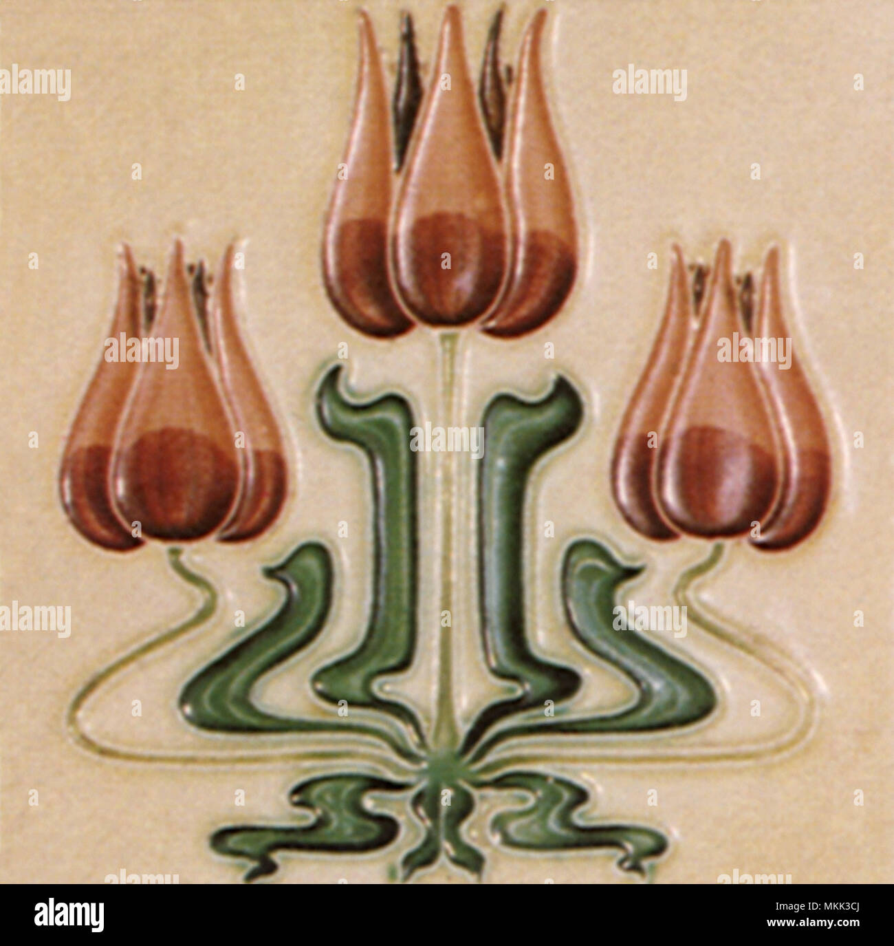 Motifs floraux lumineux Banque D'Images