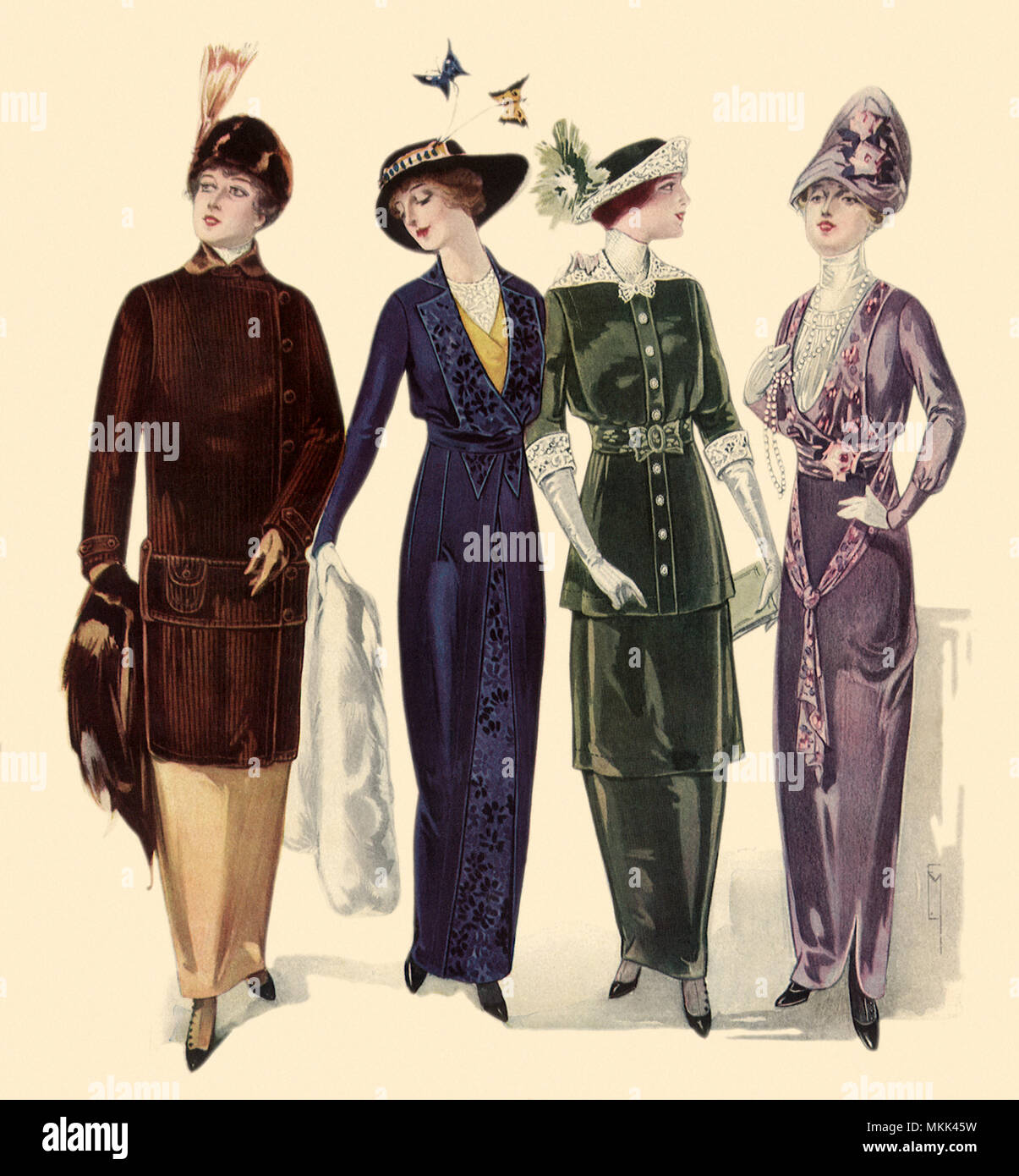 La mode 1913 Photo Stock - Alamy