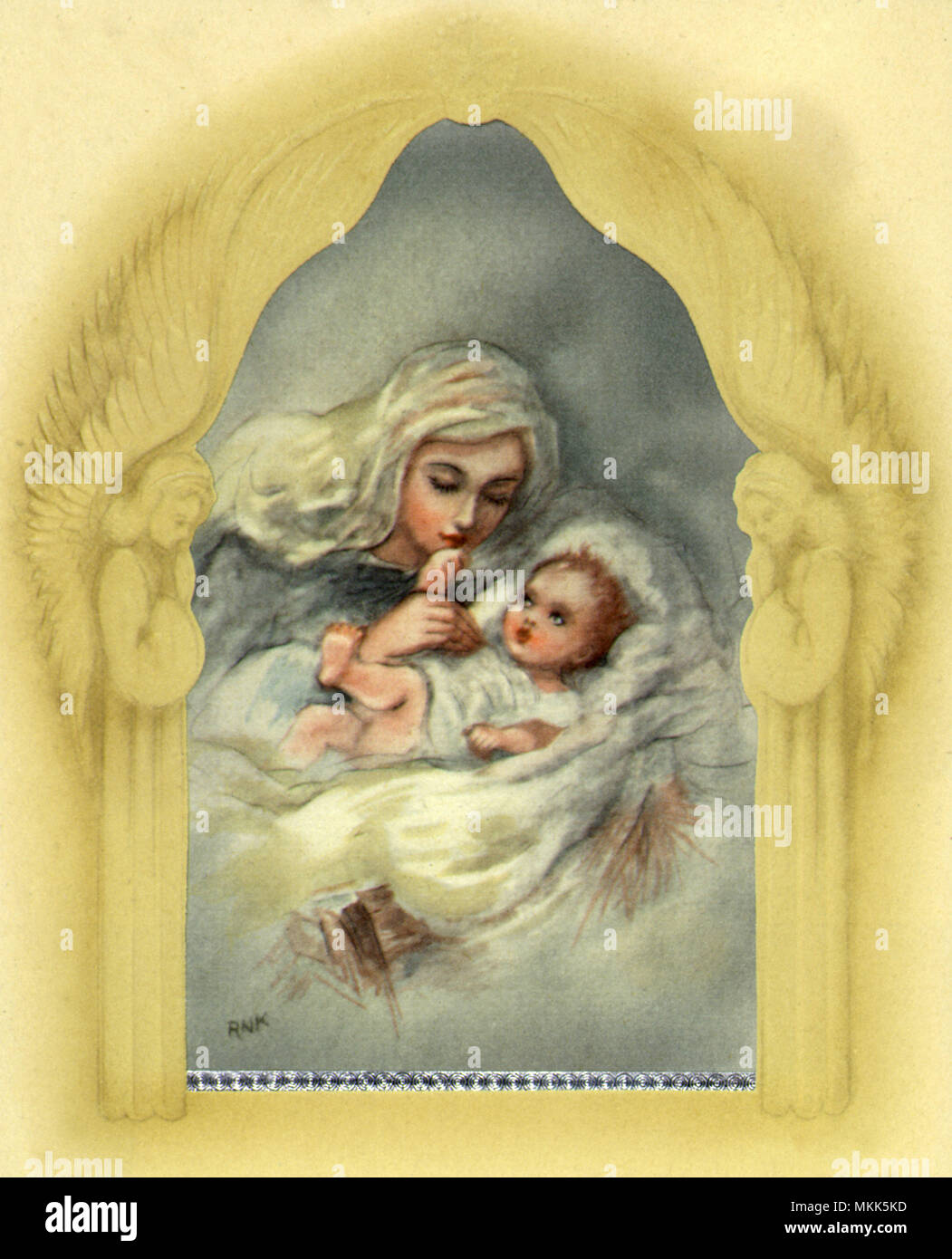 Marie et l'Enfant Jésus Banque D'Images