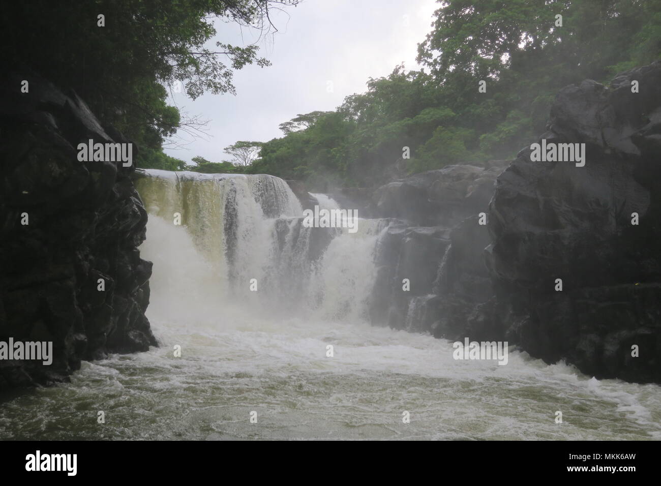 La Grand River South East District Cascades, Flacq, Ile Maurice Banque D'Images