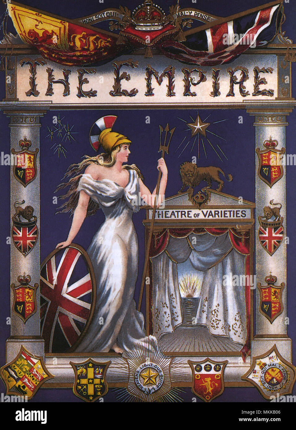 L'affiche de théâtre, Empire Banque D'Images