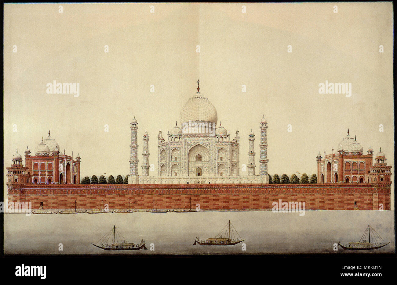 View of Taj Mahal Banque D'Images