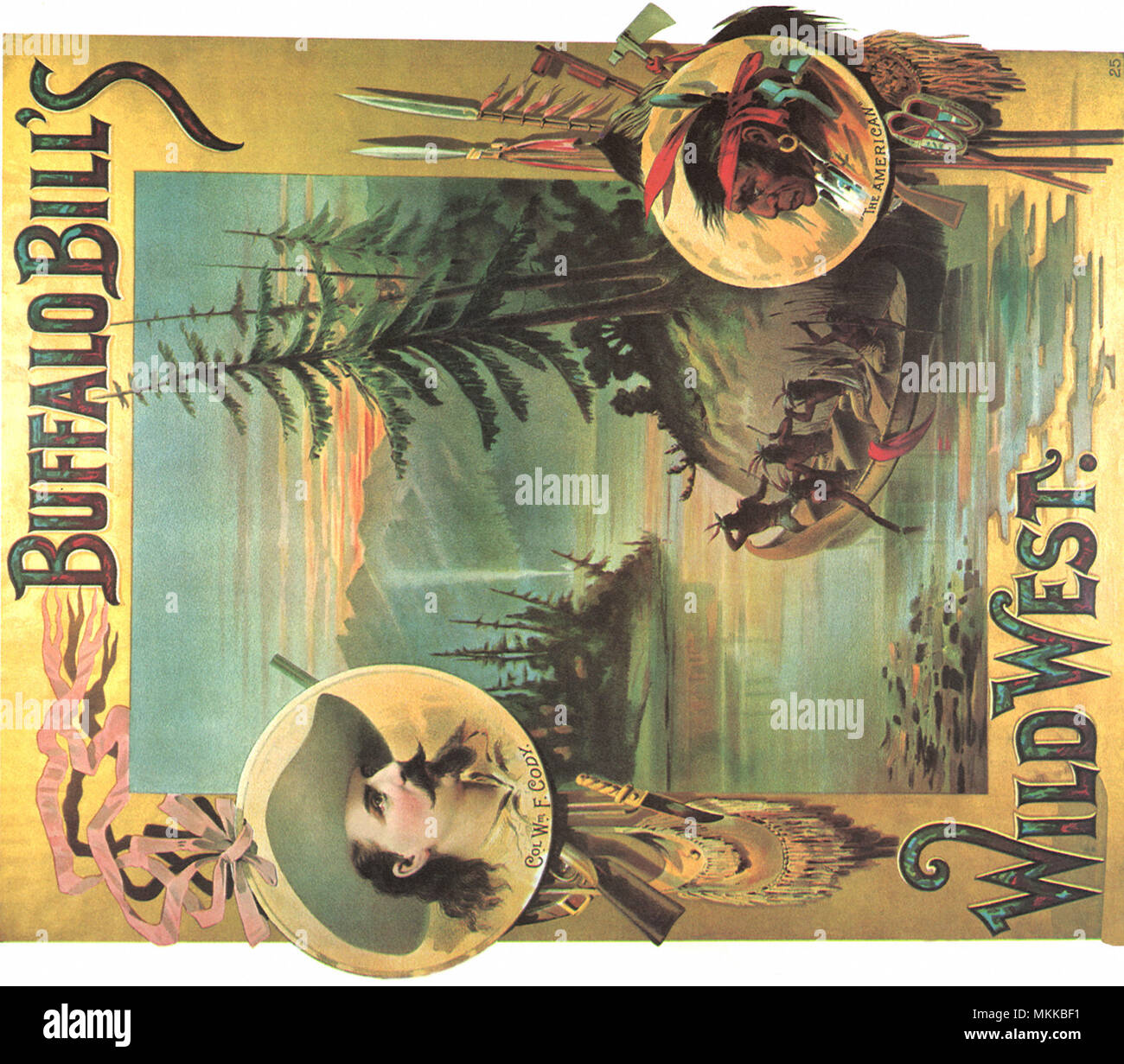 Buffalo Bill Poster Banque D'Images