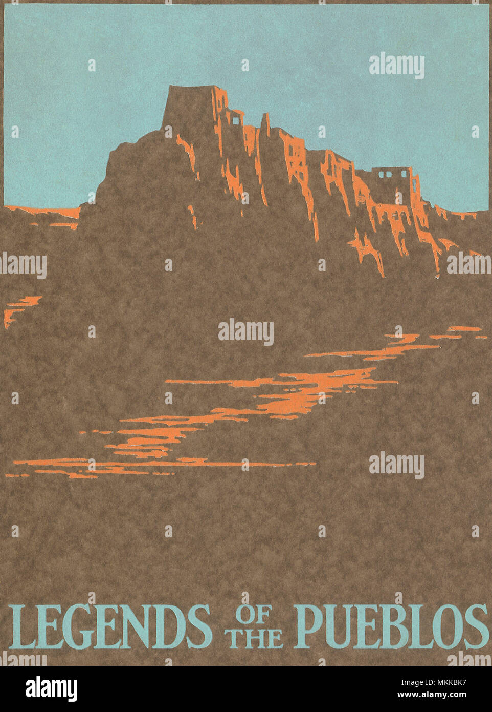 Affiche les Pueblos indiens Banque D'Images