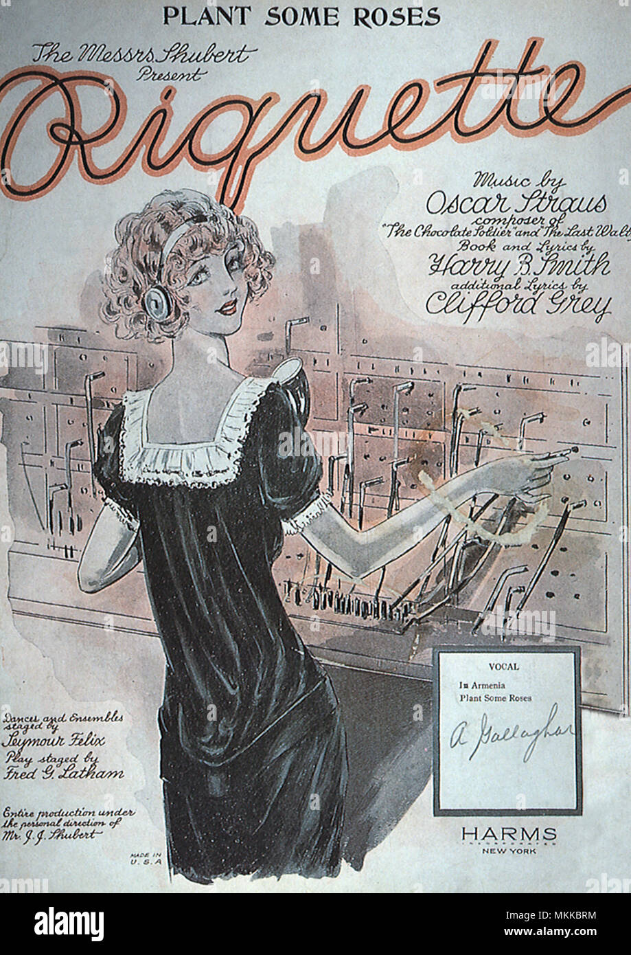 Switchboard Operator Banque D'Images