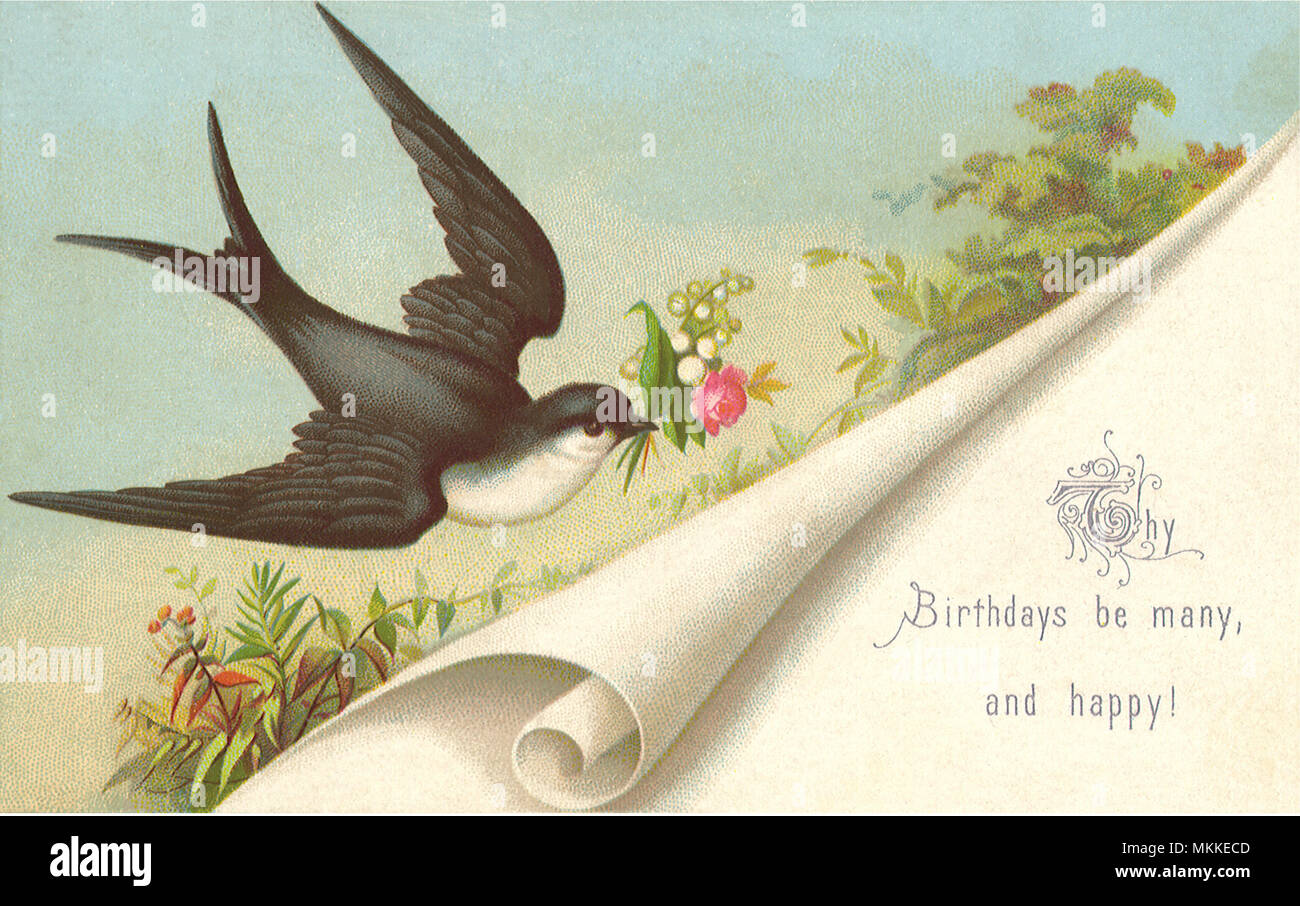 Message d'anniversaire Banque D'Images