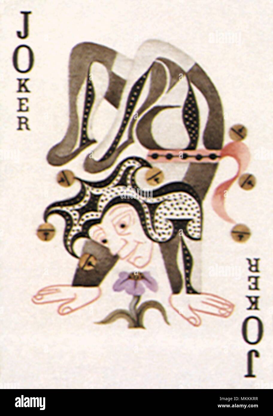 Joker Doing Handstand Banque D'Images