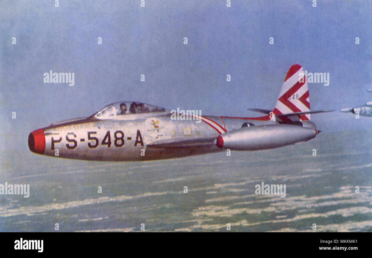 Thunder jet F-84 Banque D'Images