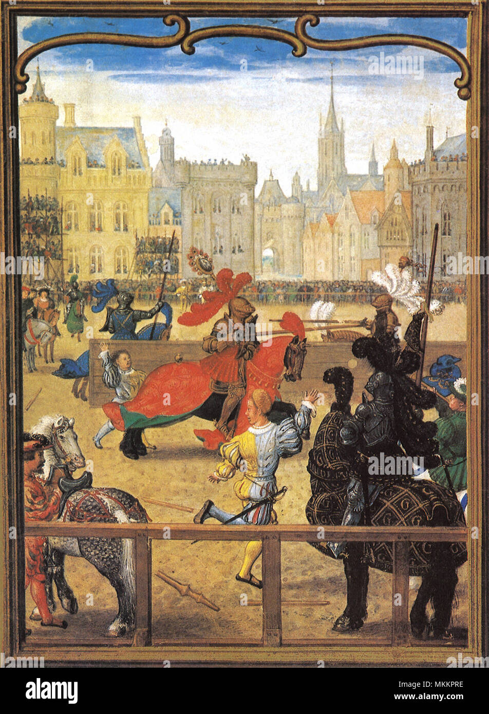 Les Chevaliers de Tournoi 1550 Banque D'Images