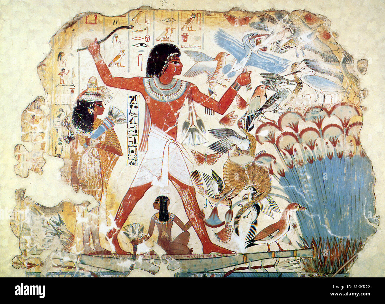 Egyptian Boat Painting Banque De Photographies Et D Images Haute Peinture Rupestre Egyptienne Mkkr22