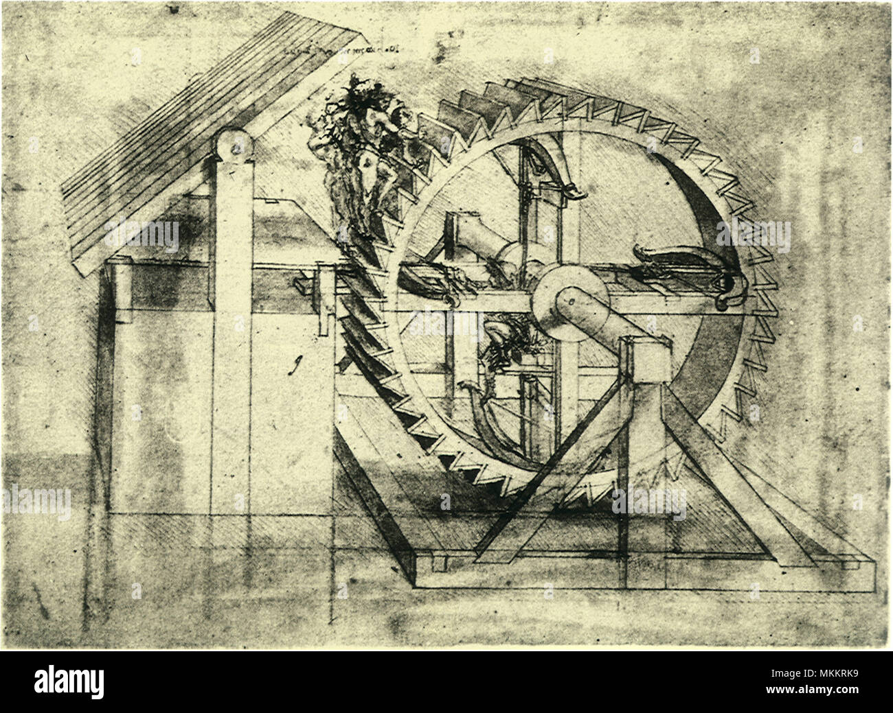 Arme énorme roue Banque D'Images