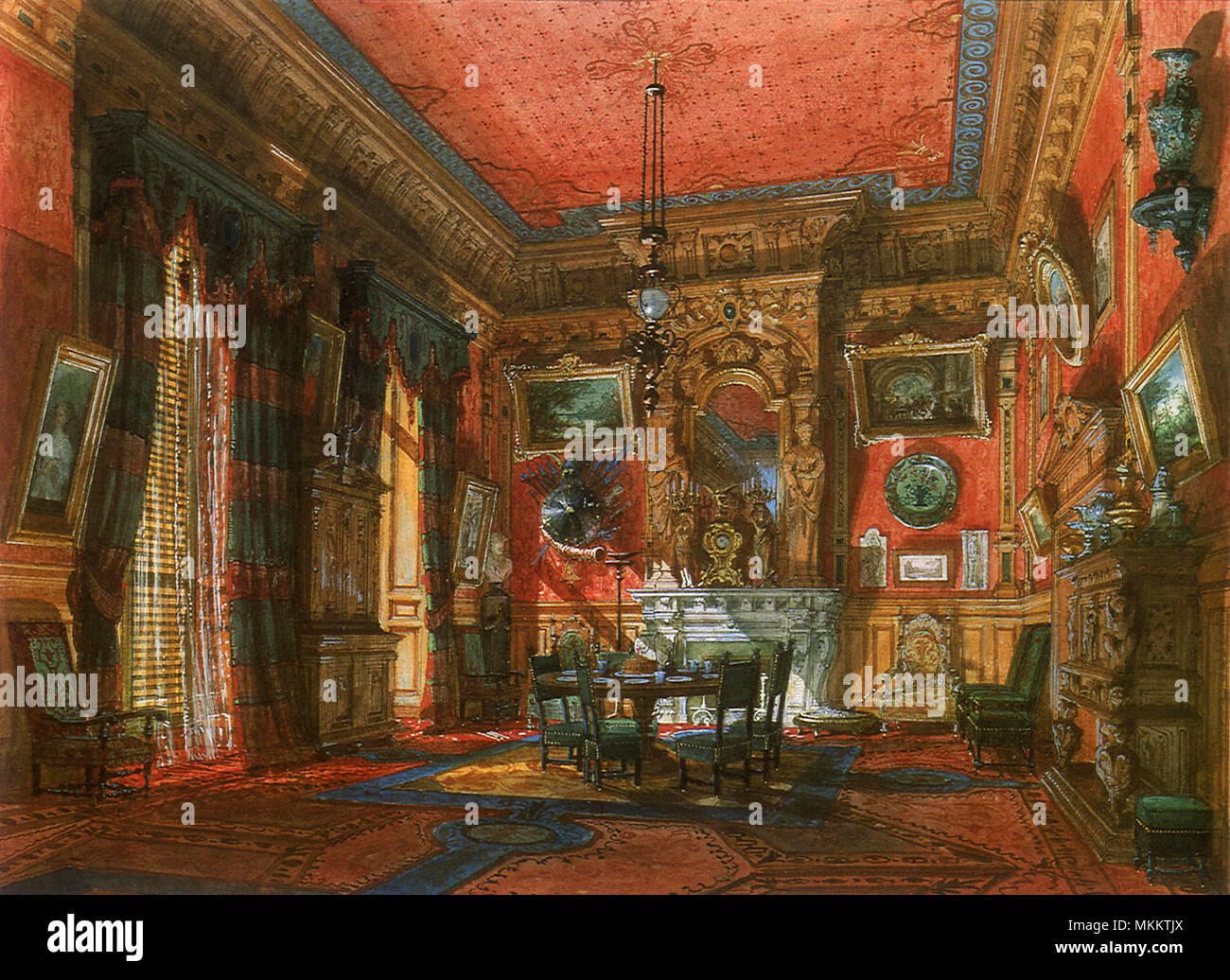 Salle à manger impériale Banque D'Images