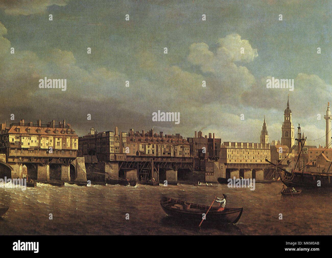 Old London Bridge Banque D'Images