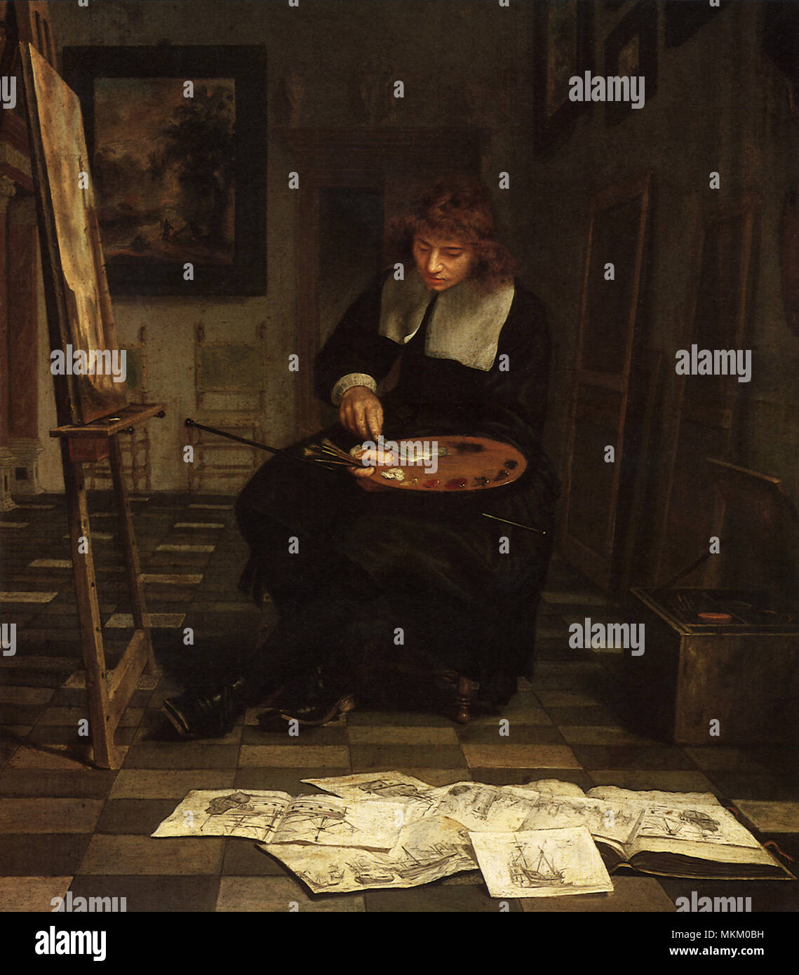 Willem Van de Velde Le Jeune Banque D'Images