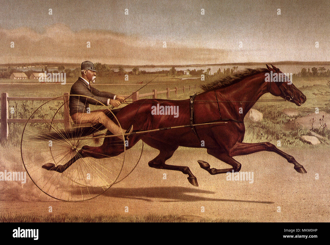 L'homme sur l'élévateur Banque D'Images