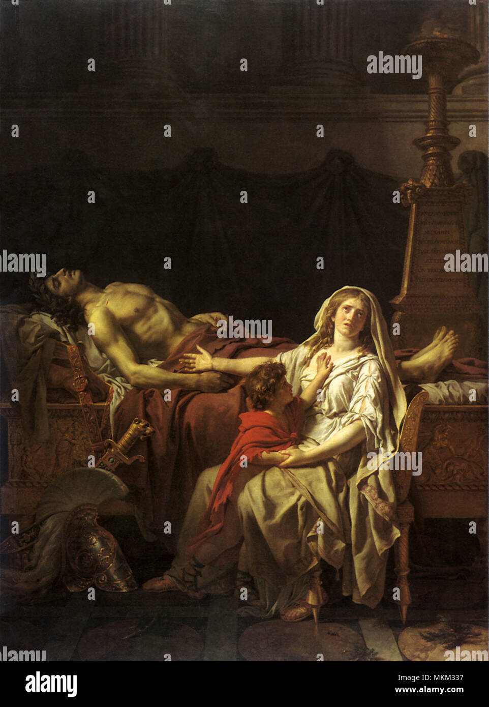 Andromaque pleure Banque D'Images