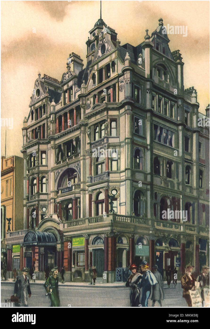 Queen's Hotel, Leicester Square, W.C. 2 Banque D'Images