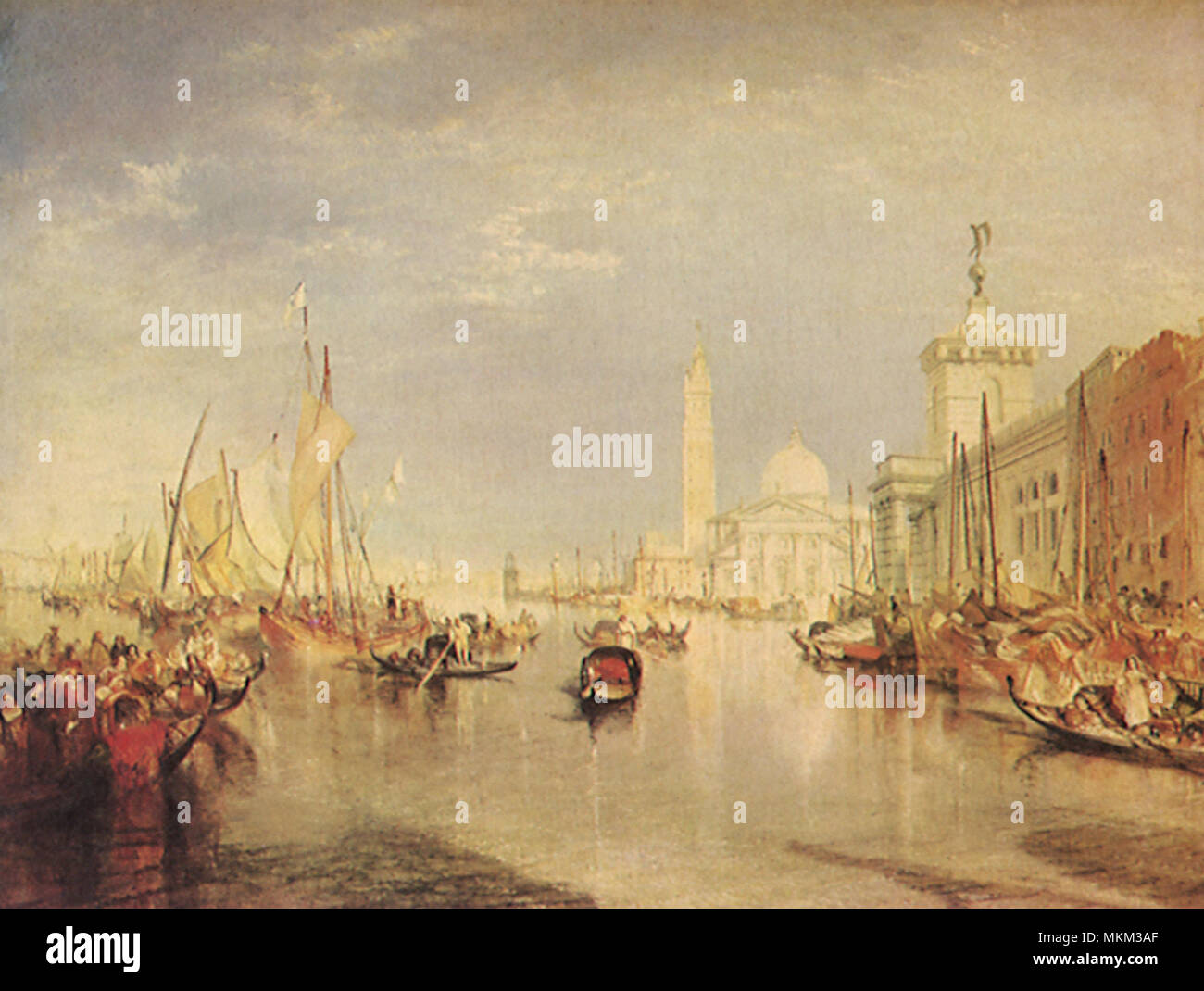 Dogana et San Giorgio Maggiore. Venise. Banque D'Images