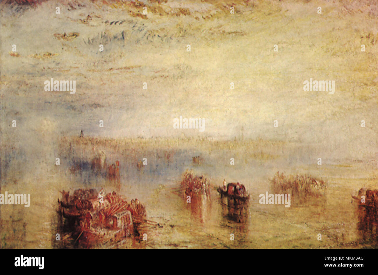 Misty de loin de Venise Banque D'Images