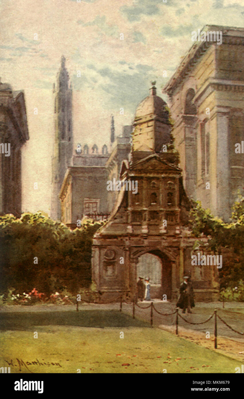 Caius College. Cambridge. Banque D'Images