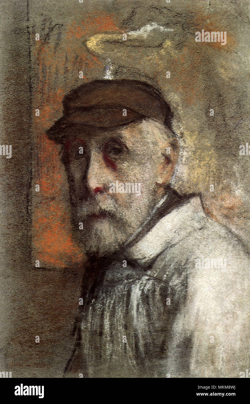 Autoportrait de Degas Banque D'Images