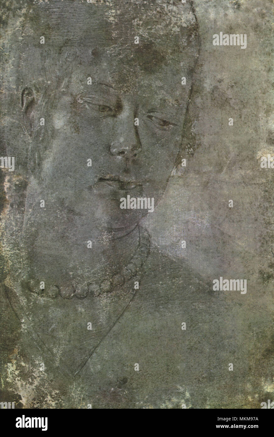 Femme en perles Banque D'Images