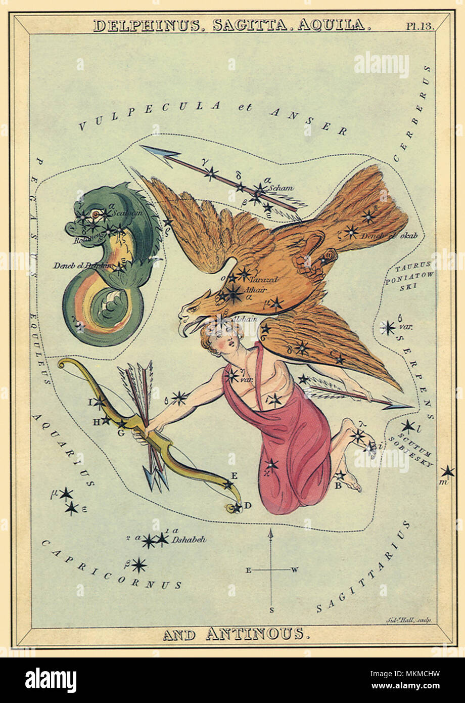 Archer avec l'aigle et l'étoile Banque D'Images