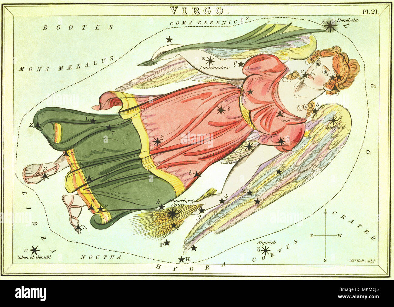 Virgo, la Vierge Banque D'Images