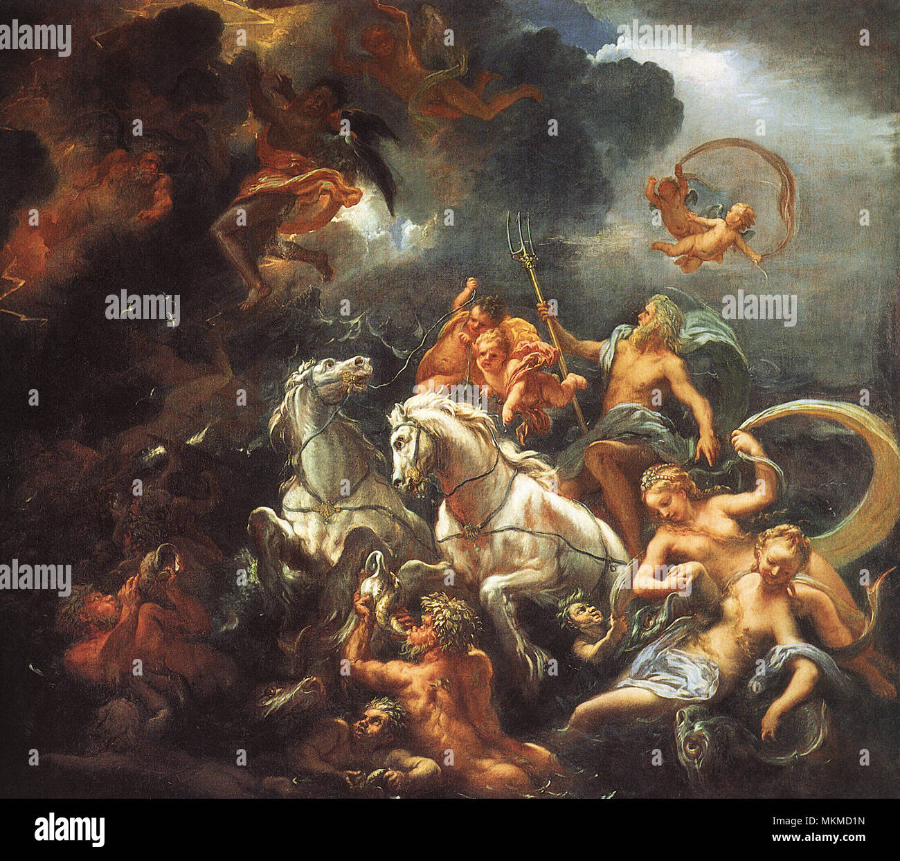 Neptune et Amphitrite Banque D'Images