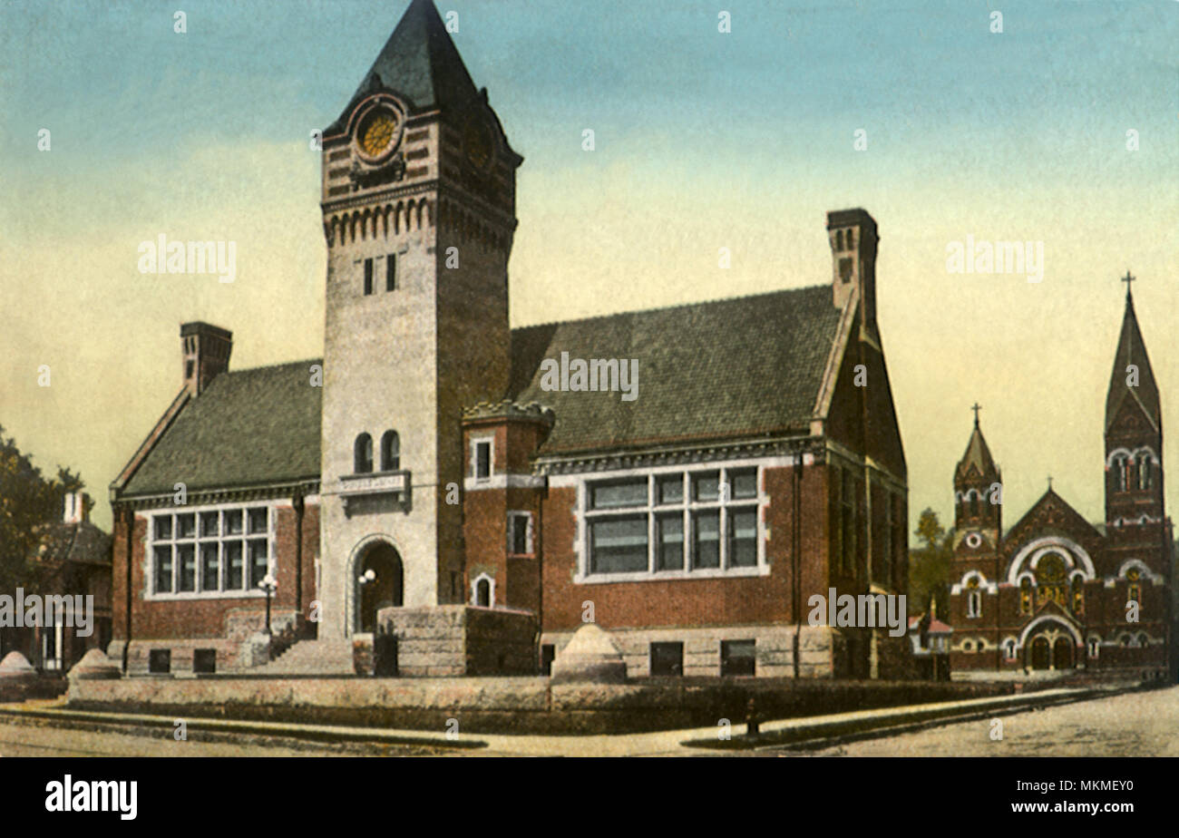 La bibliothèque Carnegie. Steubenville. Banque D'Images