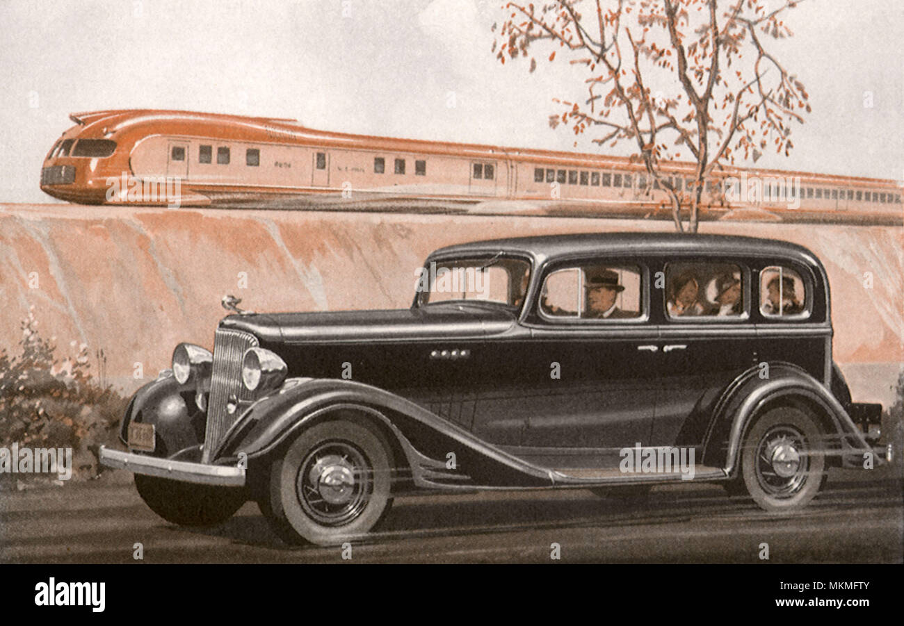 Pontiac 1933 Berline 4 portes Banque D'Images