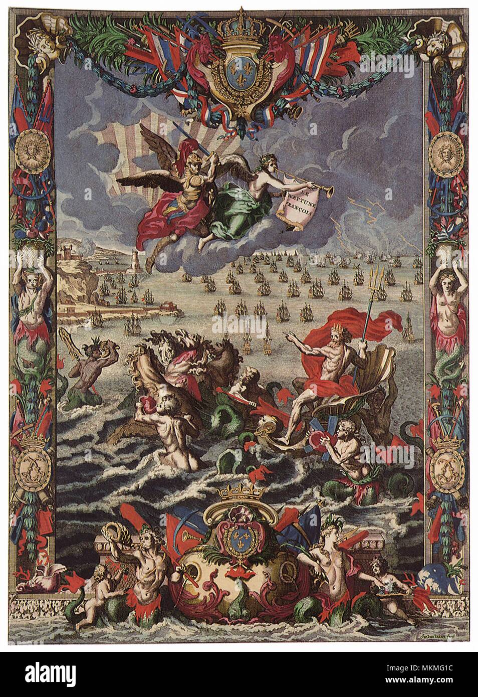 L'augmentation de Neptune Banque D'Images