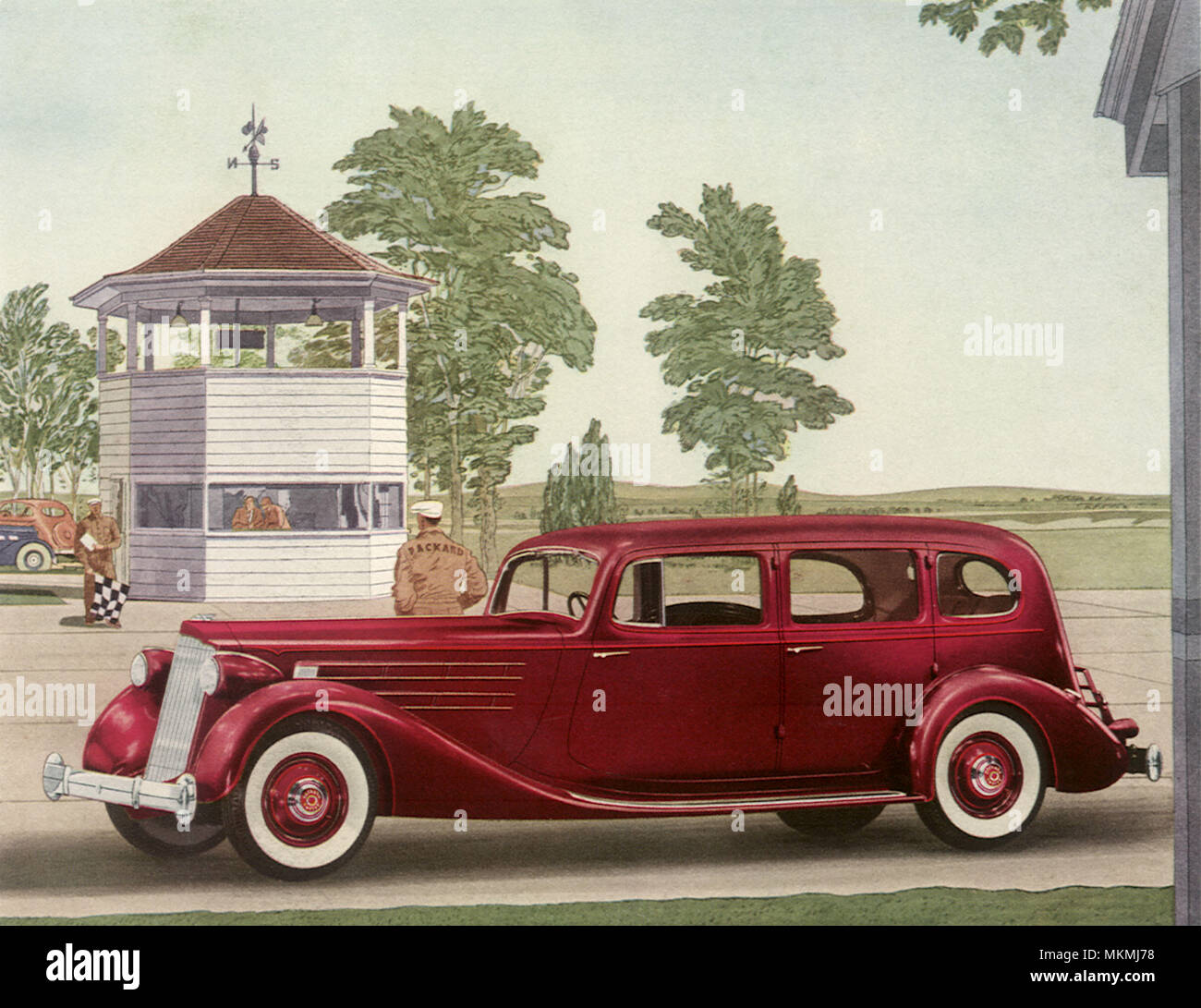 1936 Packard Limousine 12 Banque D'Images