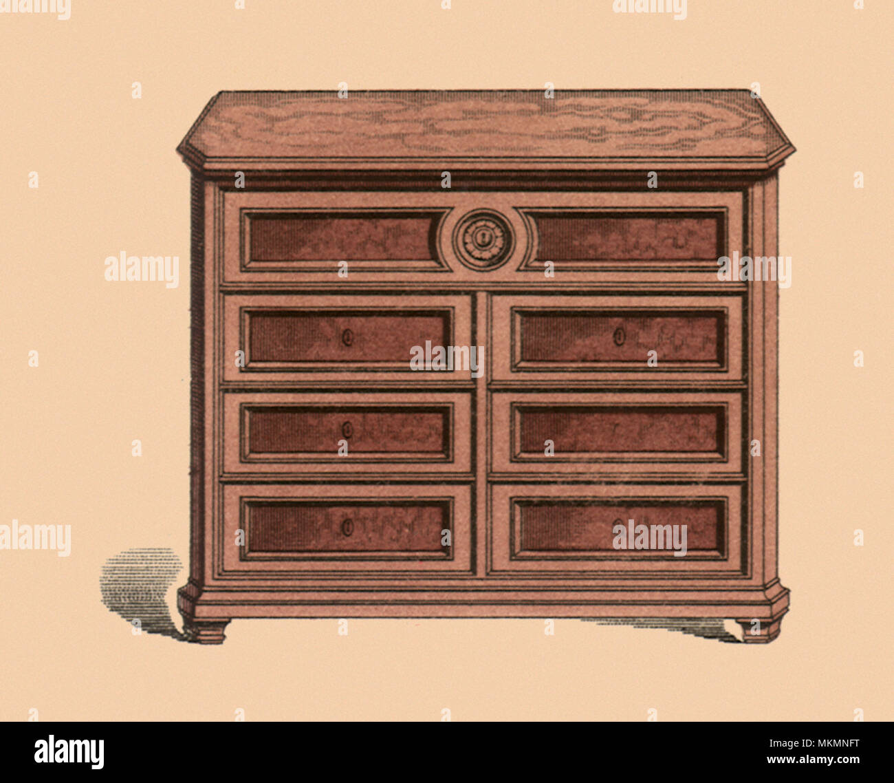 Commode en bois Banque D'Images