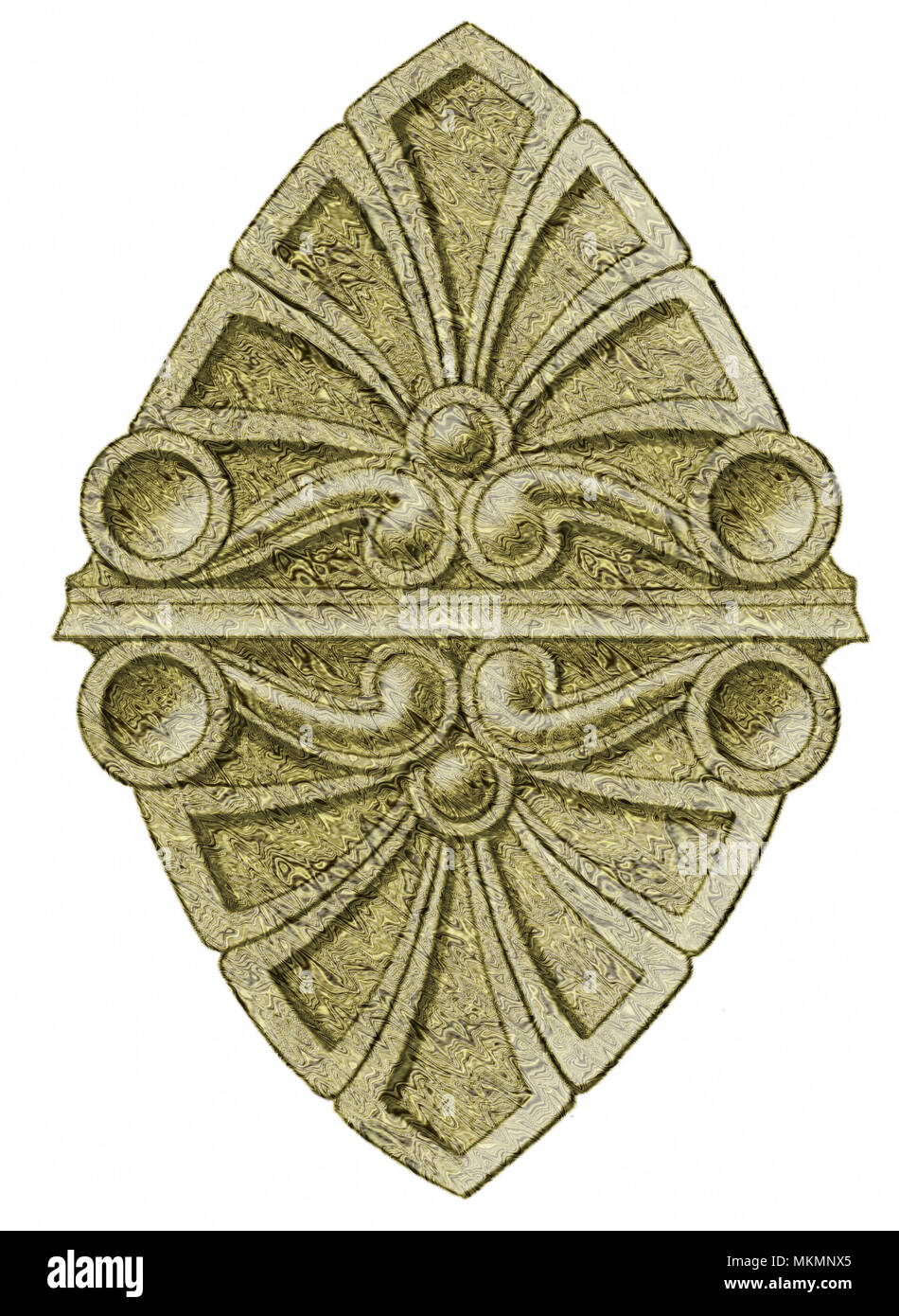 Palmettes triangulaire Banque D'Images